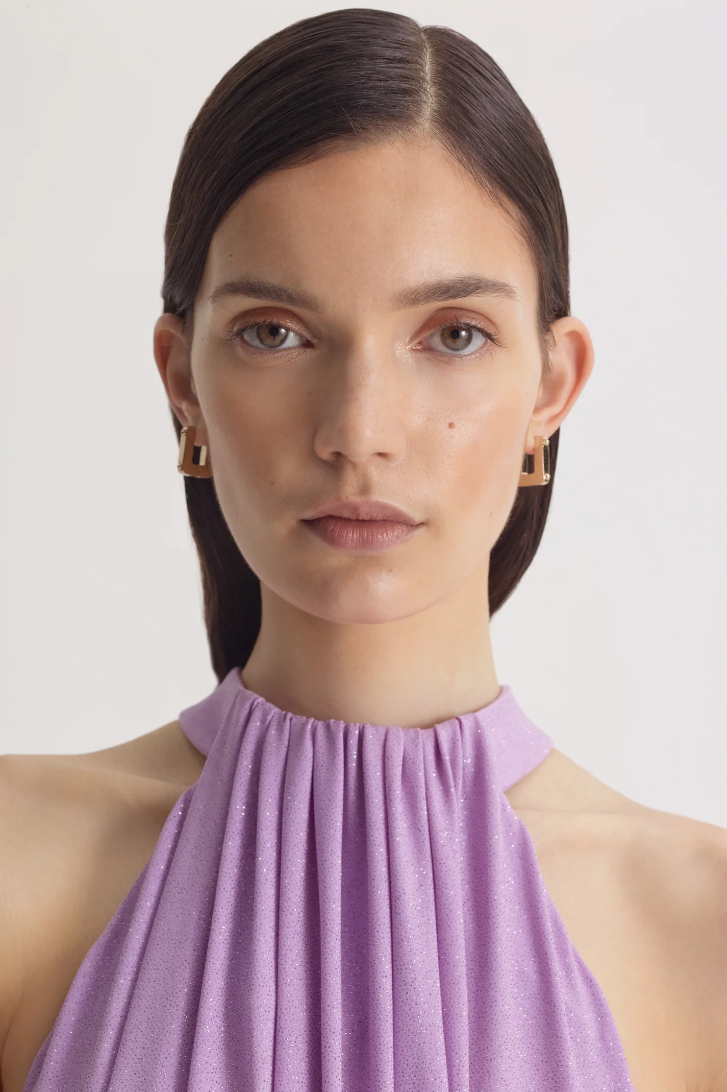 TINSEL TURBAN NECK GOWN - Image 9